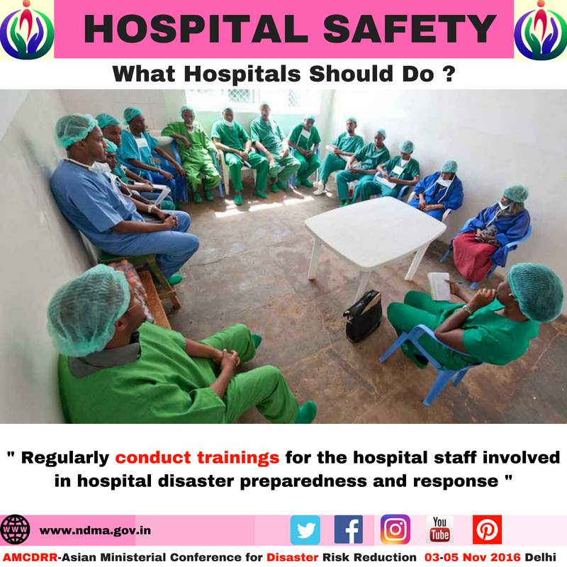 Regularly conduct training for hospital staff